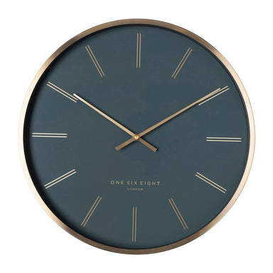 One Six Eight Otto Clock - Petrol Blue (40cm) | Koop.co.nz