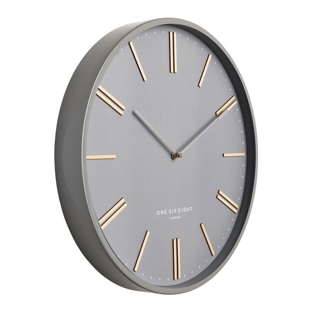 One Six Eight Esme Clock - Grey (40cm) | Koop.co.nz