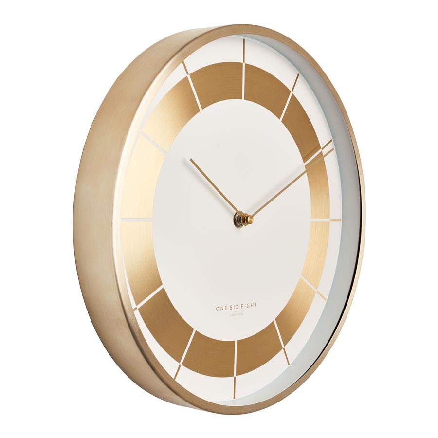 One Six Eight Arlo Clock - White (30cm) | Koop.co.nz