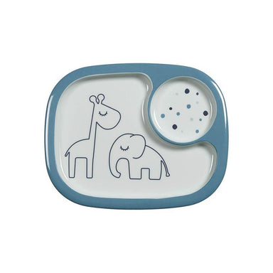 Done By Deer Dreamy Dots Mini Compartment Plate – Blue | Koop.co.nz