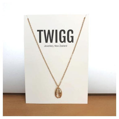 Twigg Gold Shell Necklace | Koop.co.nz