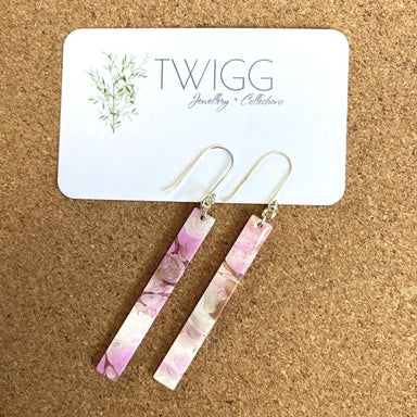 Twigg Pink Blossom Rod Earrings | Koop.co.nz