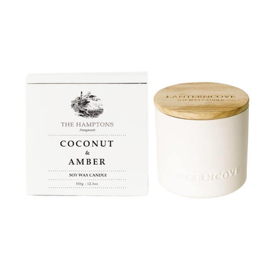 Lantern Cove Hamptons Candle – Coconut & Amber | Koop.co.nz