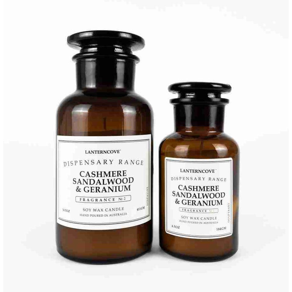 Lantern Cove Dispensary Candle – Cashmere, Sandalwood & Geranium | Koop.co.nz