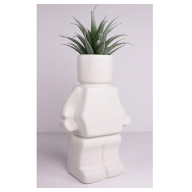 Urban Products Block Man Planter - White | Koop.co.nz