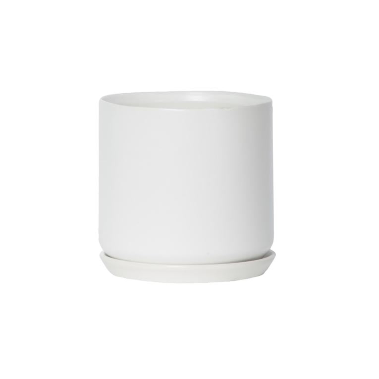 Potted Oslo Planter - White | Koop.co.nz