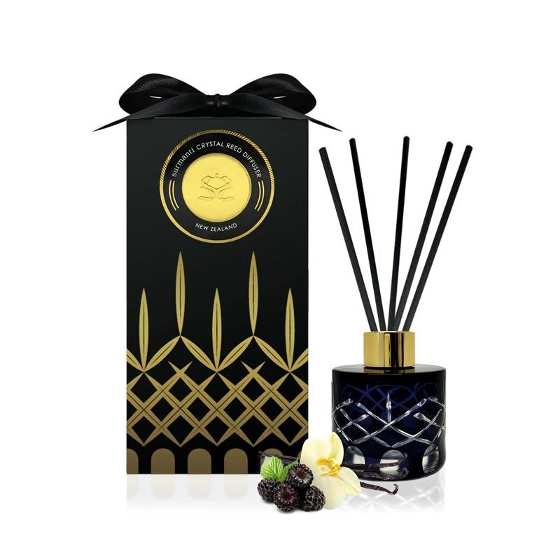 Surmanti Luxury Crystal Reed Diffuser - Black Raspberry & Vanilla (100ml) | Koop.co.nz