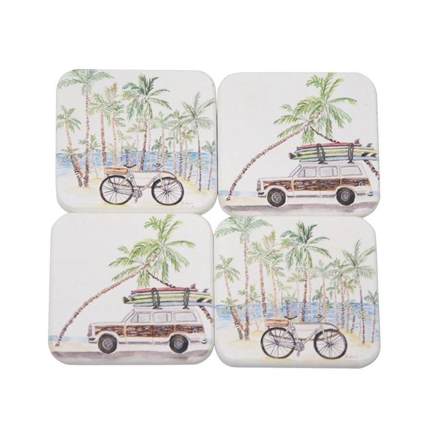 Stoneleigh & Roberson Vacation Coaster Set | Koop.co.nz
