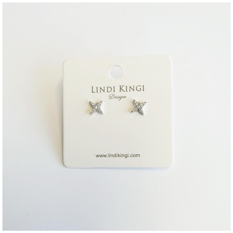 Lindi Kingi Tiny Star Studs - Silver | Koop.co.nz