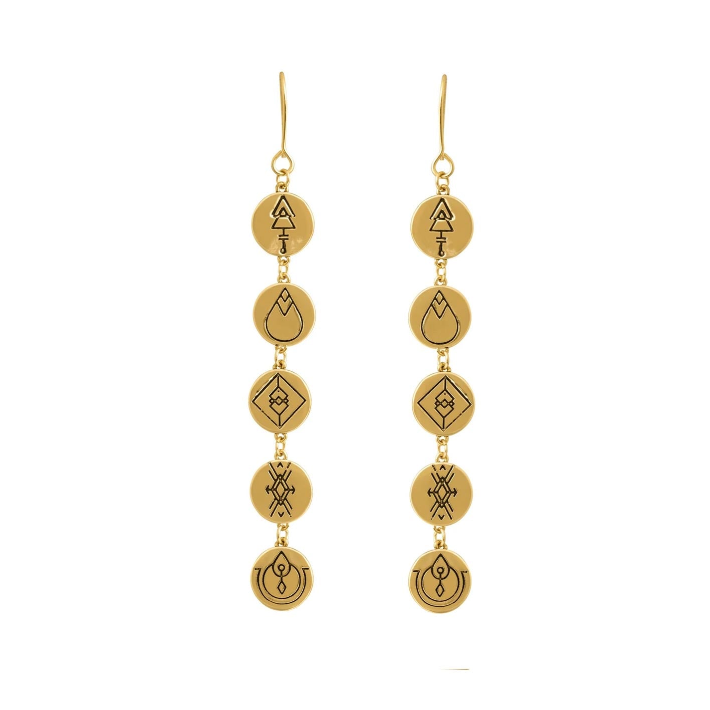 Lindi Kingi Earth Energies Earrings - Gold | Koop.co.nz