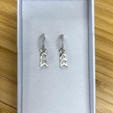 Lindi Kingi Embellished Formation Sleeper Earrings - Silver | Koop.co.nz