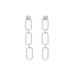 Republic Road Revival Chain Link Earrings - Silver | Koop.co.nz