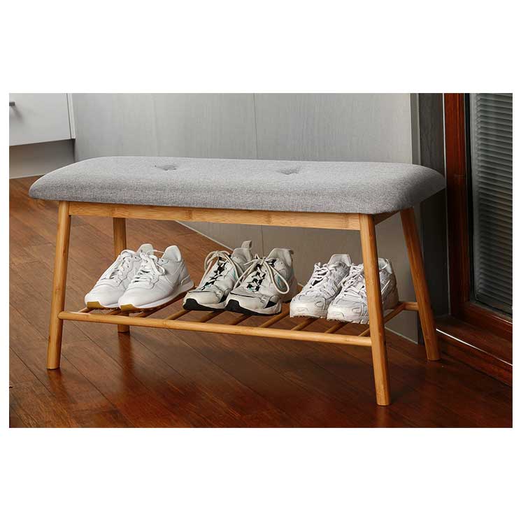 L.T. Williams Bamboo Bench With Rack | Koop.co.nz