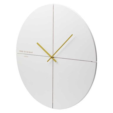 One Six Eight Liam White Clock (40cm) | Koop.co.nz