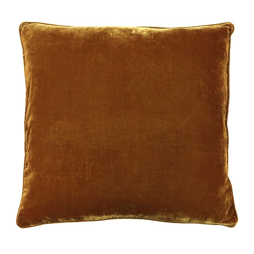 Le Forge Crushed Velvet Cushion - Gold (50cm) | Koop.co.nz