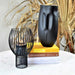 Roam & Loom Iron Abstract Face Vase (31.5cm) | Koop.co.nz