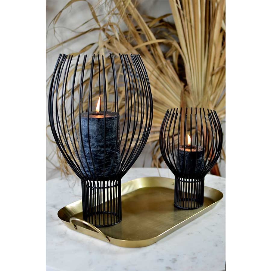 Roam & Loom Curved Wire Candle Holder | Koop.co.nz