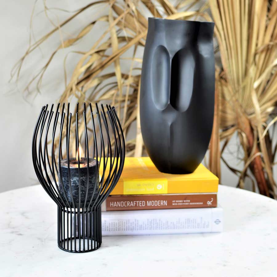 Roam & Loom Curved Wire Candle Holder | Koop.co.nz