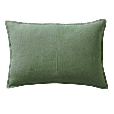 Weave Como Lumbar Linen Cushion - Juniper | Koop.co.nz
