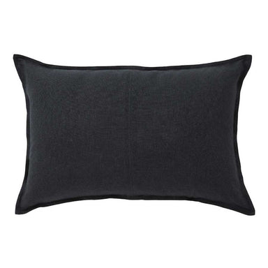 Weave Como Lumbar Linen Cushion - Shadow | Koop.co.nz