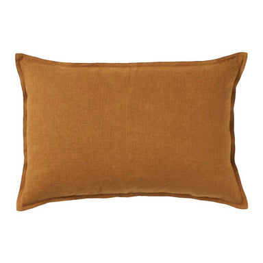 Weave Como Lumbar Linen Cushion - Spice | Koop.co.nz