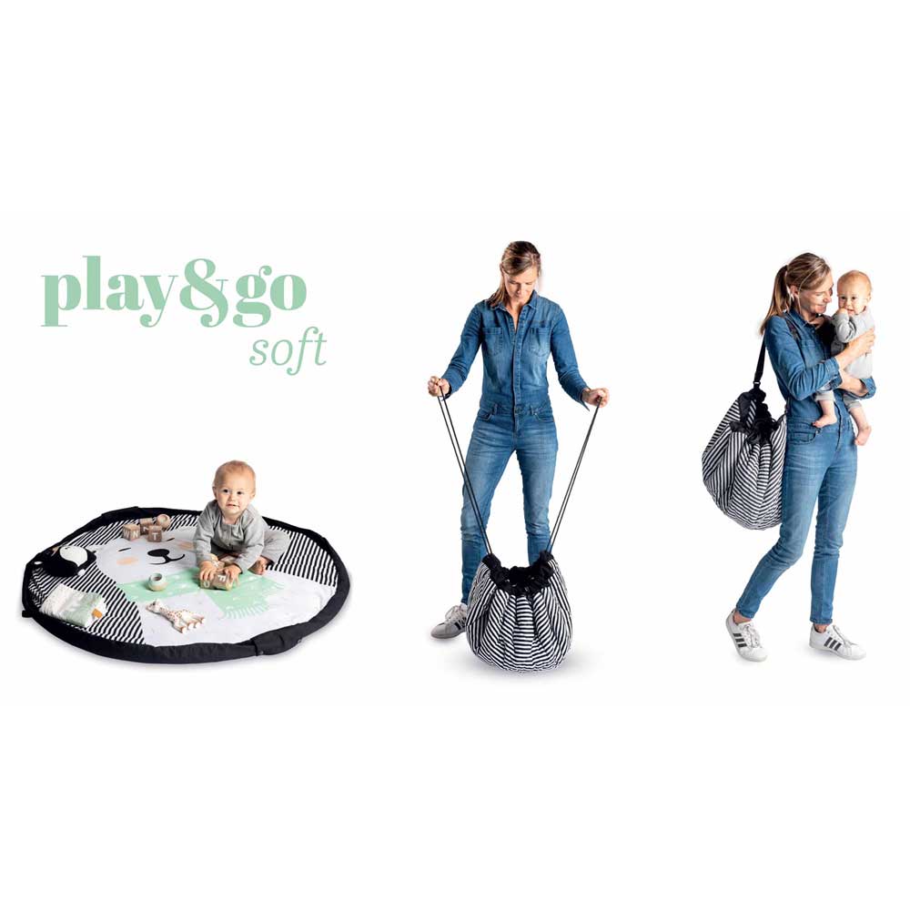 Play & Go Soft Storage Bag & Play Mat - Polar Bear | Koop.co.nz