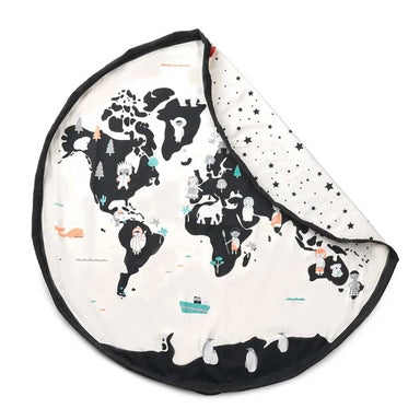Play & Go World Map / Stars Storage Bag & Play Mat - Large | Koop.co.nz