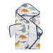 Little Unicorn Hooded Towel & Wash Cloth Set – Dino Friends | Koop.co.nz