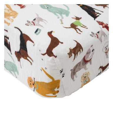 Little Unicorn Cotton Muslin Fitted Cot Sheet – Woof | Koop.co.nz