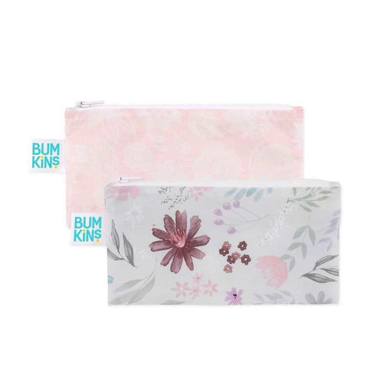 Bumkins Small Snack Bag 2pk - Floral / Lace | Koop.co.nz