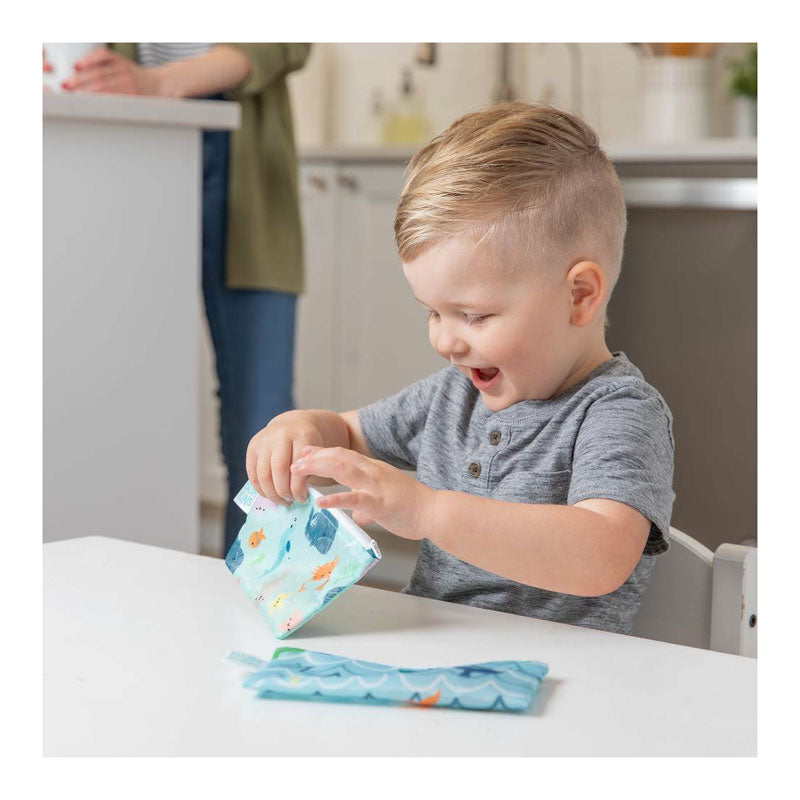 Bumkins Small Snack Bag 2pk - Rolling With The Waves | Koop.co.nz