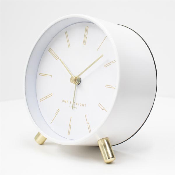 One Six Eight Maya Alarm Clock with Light - White | Koop.co.nz