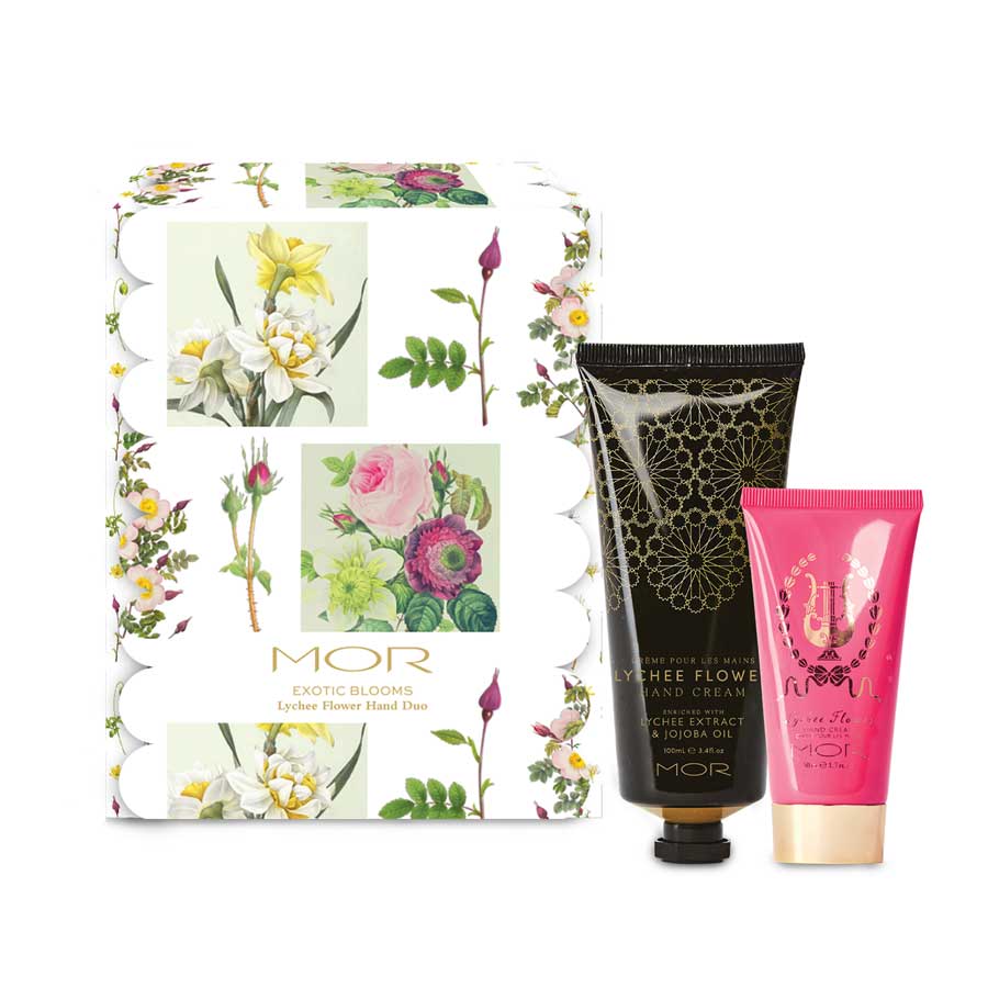 MOR Boutique Exotic Blooms Hand Duo Gift Set - Lychee Flower | Koop.co.nz