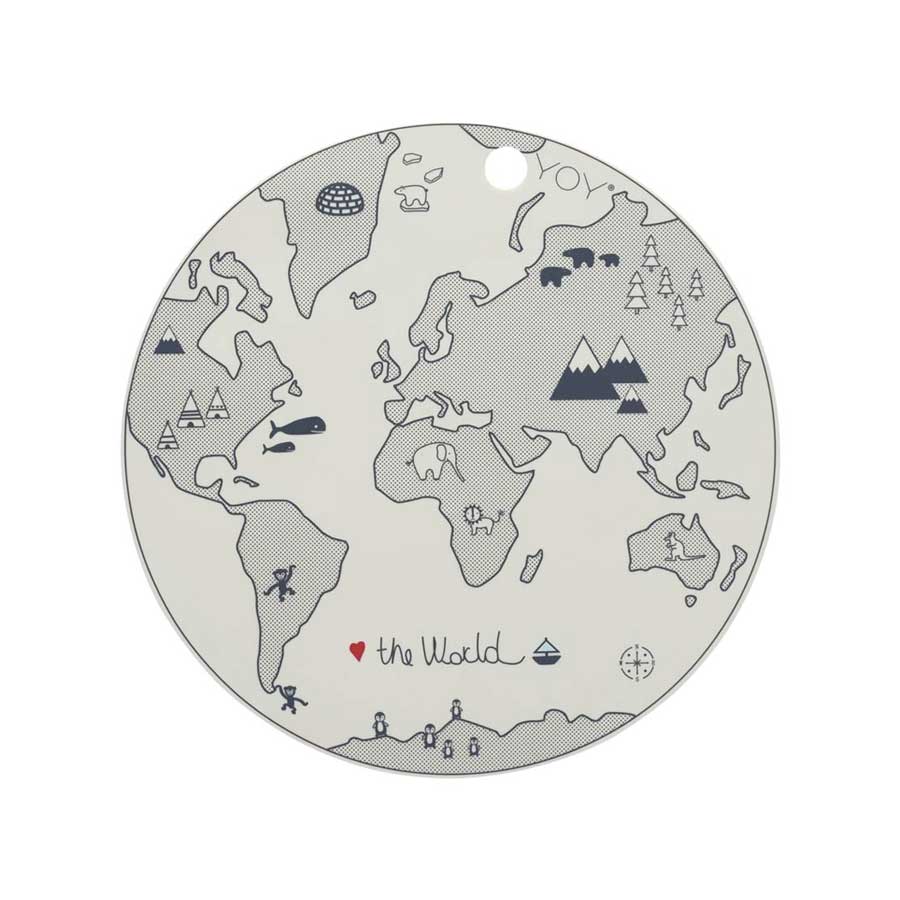 OYOY Silicone Placemat - The World | Koop.co.nz