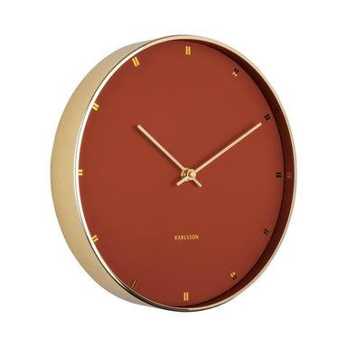Karlsson Petite Wall Clock – Clay Brown (27.5cm) | Koop.co.nz