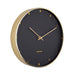 Karlsson Petite Wall Clock – Black (27.5cm) | Koop.co.nz