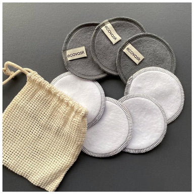 Ecovask Reusable Organic Cotton Make Up Pads (7pk) | Koop.co.nz