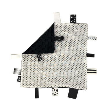 Me2U Gifts Tag Sensory Blanket – Scratch Black Cross | Koop.co.nz