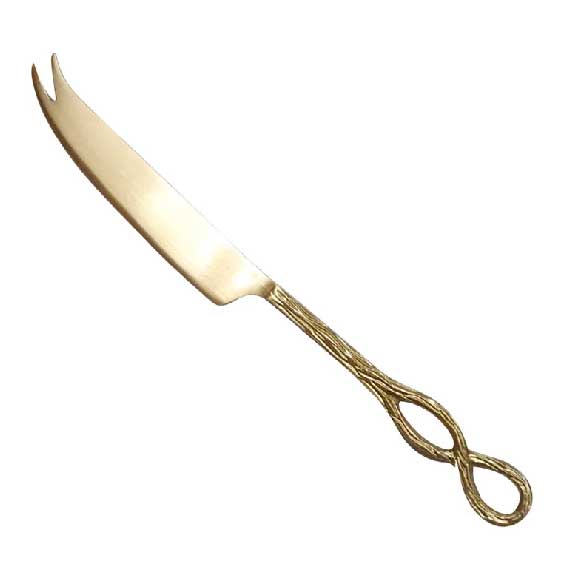 Old Mill Road Infinity Cheese Knife - Gold | Koop.co.nz