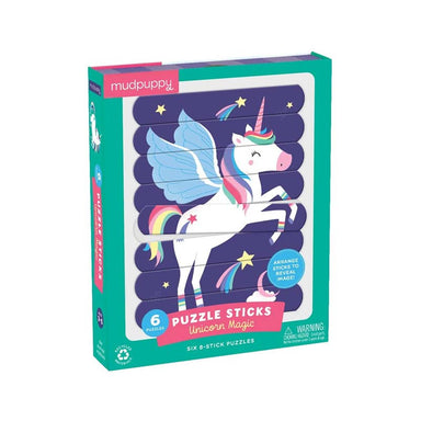 Mudpuppy Puzzle Sticks – Unicorn Magic (6 Puzzles) | Koop.co.nz