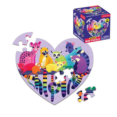 Mudpuppy Mini Shaped Puzzle - Love In The Wild (24pc) | Koop.co.nz