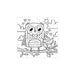 Mudpuppy Colour In Puzzle – Sweet Owls (24pc) | Koop.co.nz