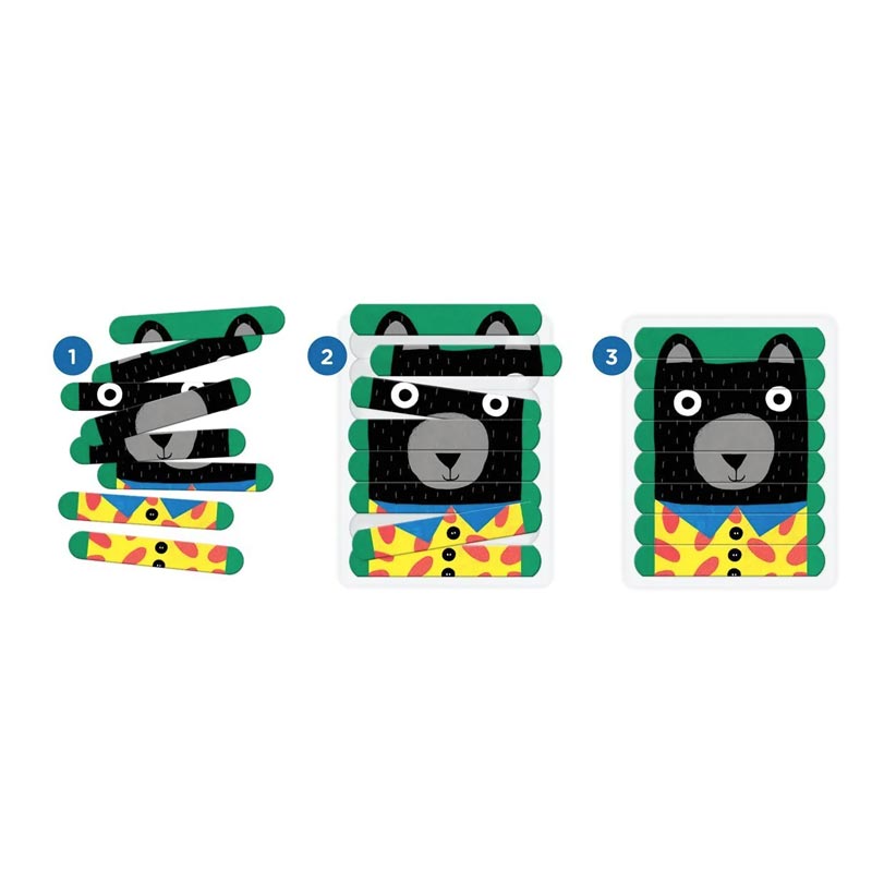 Mudpuppy Puzzle Sticks – Animal Friends (6 Puzzles) | Koop.co.nz