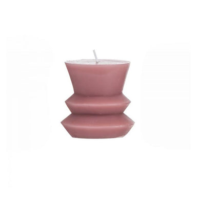 Amalfi Totem Unscented Candle - Rose Pink (7.5cm) | Koop.co.nz