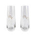 Urban Products Stemless Champagne Glass Set - Mr & Mrs | Koop.co.nz