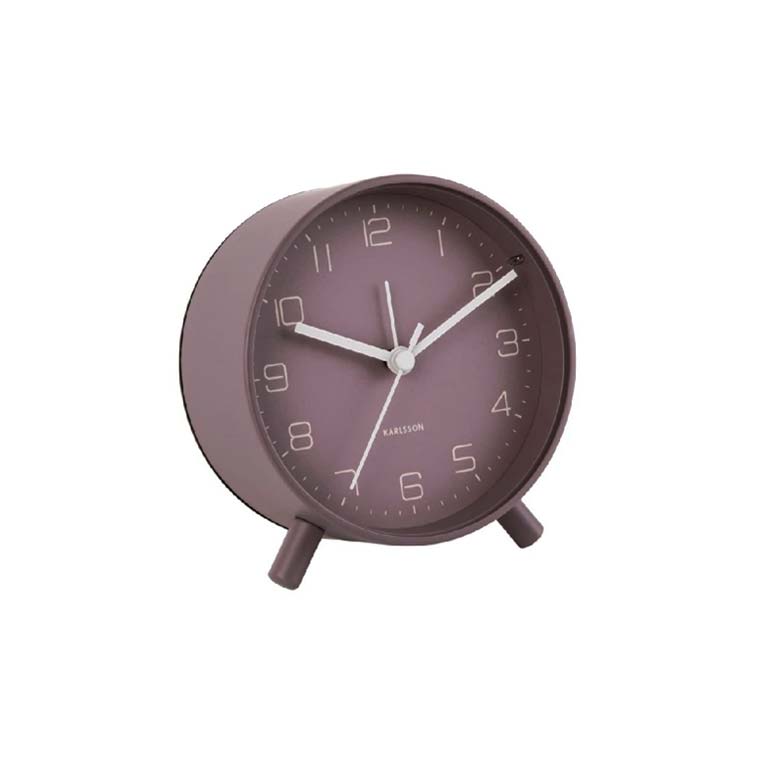 Karlsson Lofty Alarm Clock with Light - Purple | Koop.co.nz