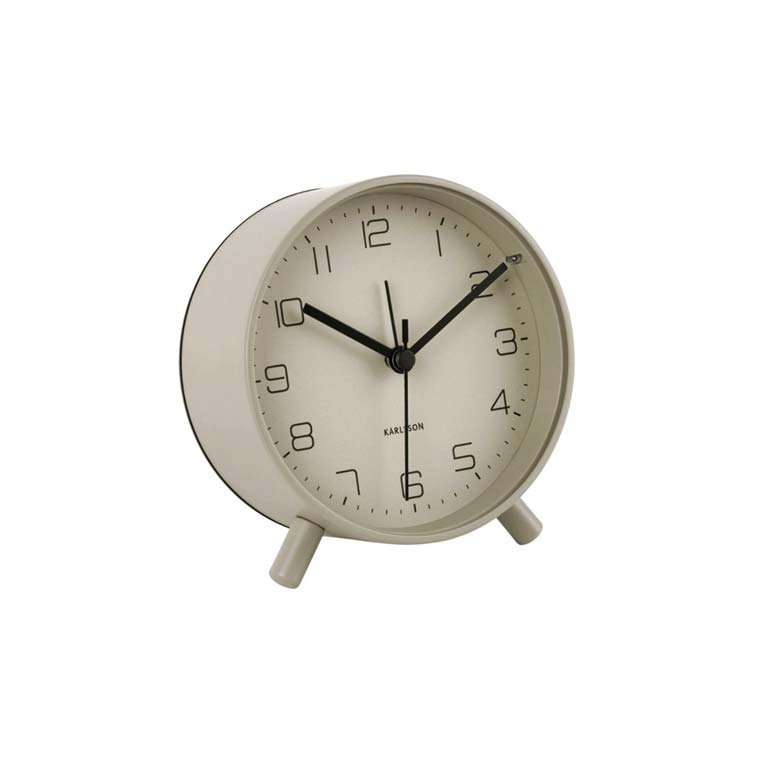 Karlsson Lofty Alarm Clock with Light - Grey | Koop.co.nz