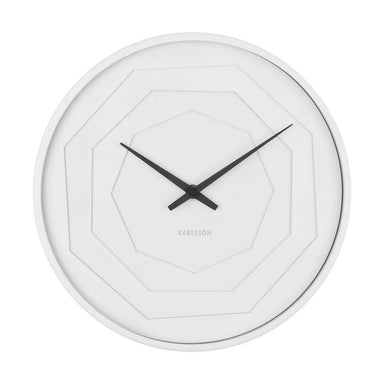 Karlsson Layered Origami Wall Clock – White (30cm) | Koop.co.nz