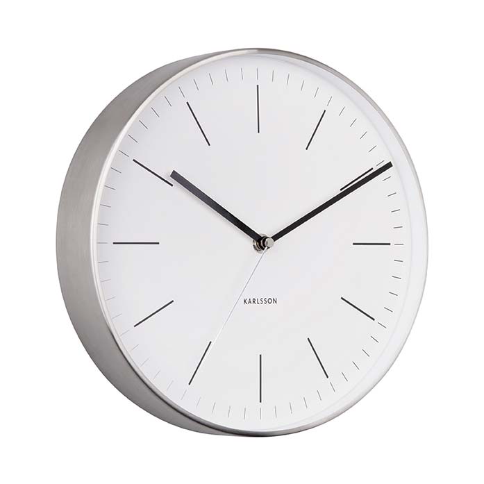 Karlsson Minimal Wall Clock - White (27.5cm) | Koop.co.nz
