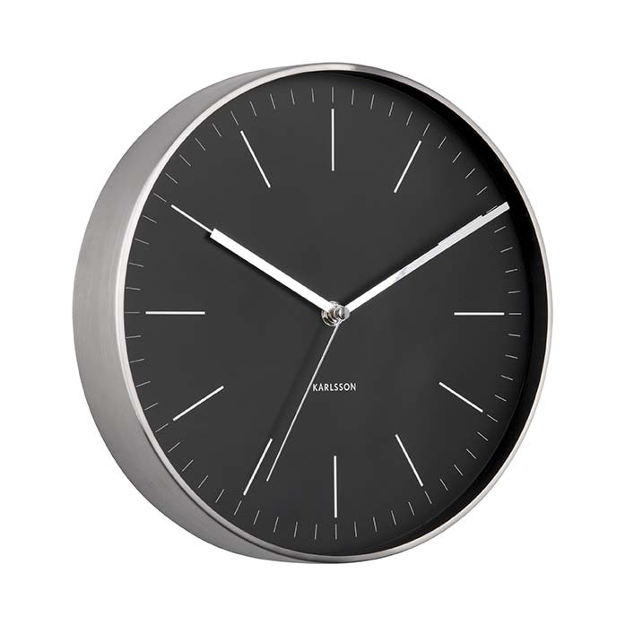 Karlsson Minimal Wall Clock Black (27.5cm) Karlsson Wall Clocks NZ